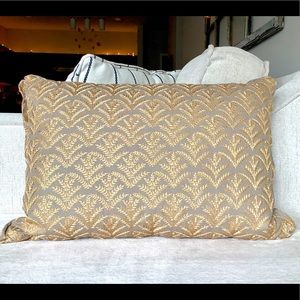 Damask Wheat Decorative Pillow